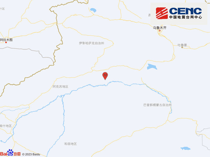 新疆库车市4.5级地震