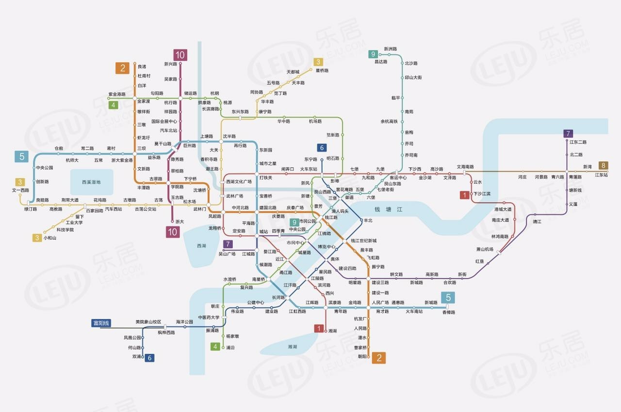 杭州地铁线路图 最新,杭州地铁线路图 最新——爱的地铁旅程
